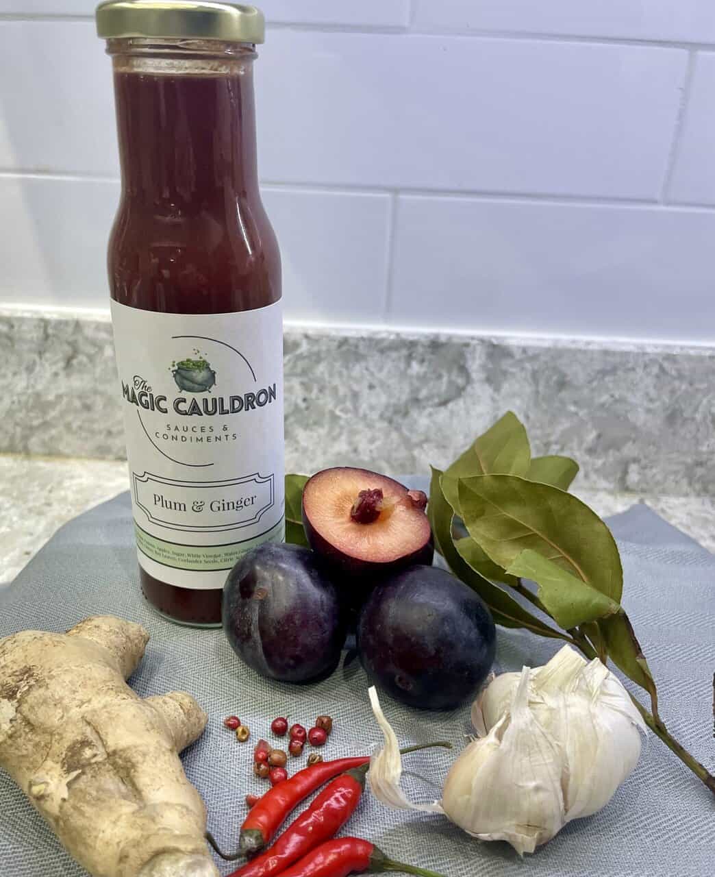 Plum and ginger sauce Plum and ginger sauce